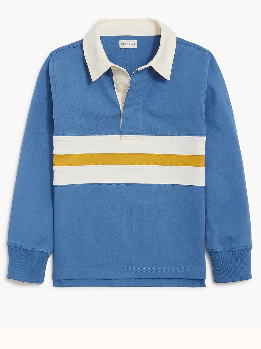 Crew Cuts Boys' Striped Cotton Polo Shirt in Placed Stripe L (10-11)